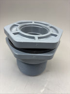 Hayward Flow Control Bfa2020tes Bulkhead Tank Fitting, 2", Cpvc/Epdm, Fpt X Fpt