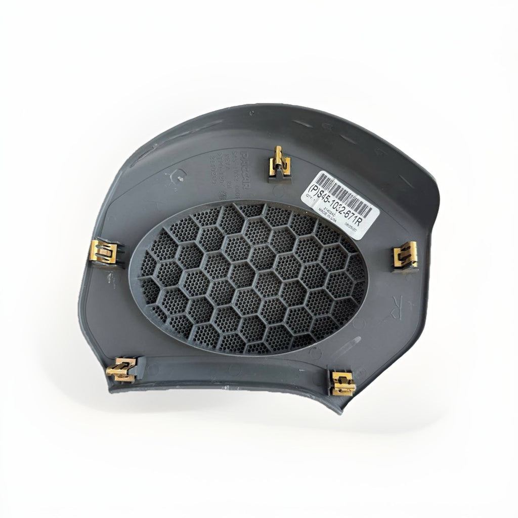 KENWORTH S45-1032-671R GRILLE-SPEAKER RH GRAY