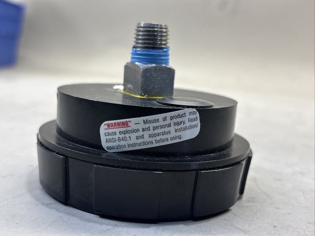 Span Industrial Pressure Gauge 200 psi to 0 psi, 2 1/2 in Dial, 1/4 in NPT Male