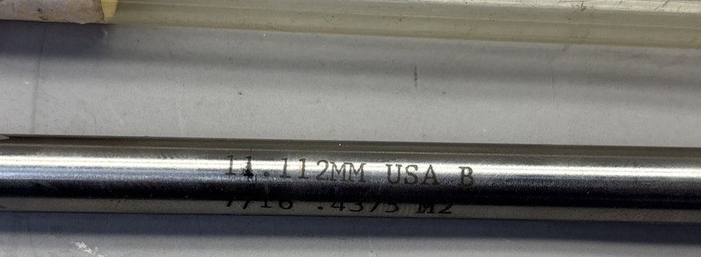 L&I 533 L19-00, 11.11mm USA B 7/16 .4375 M2