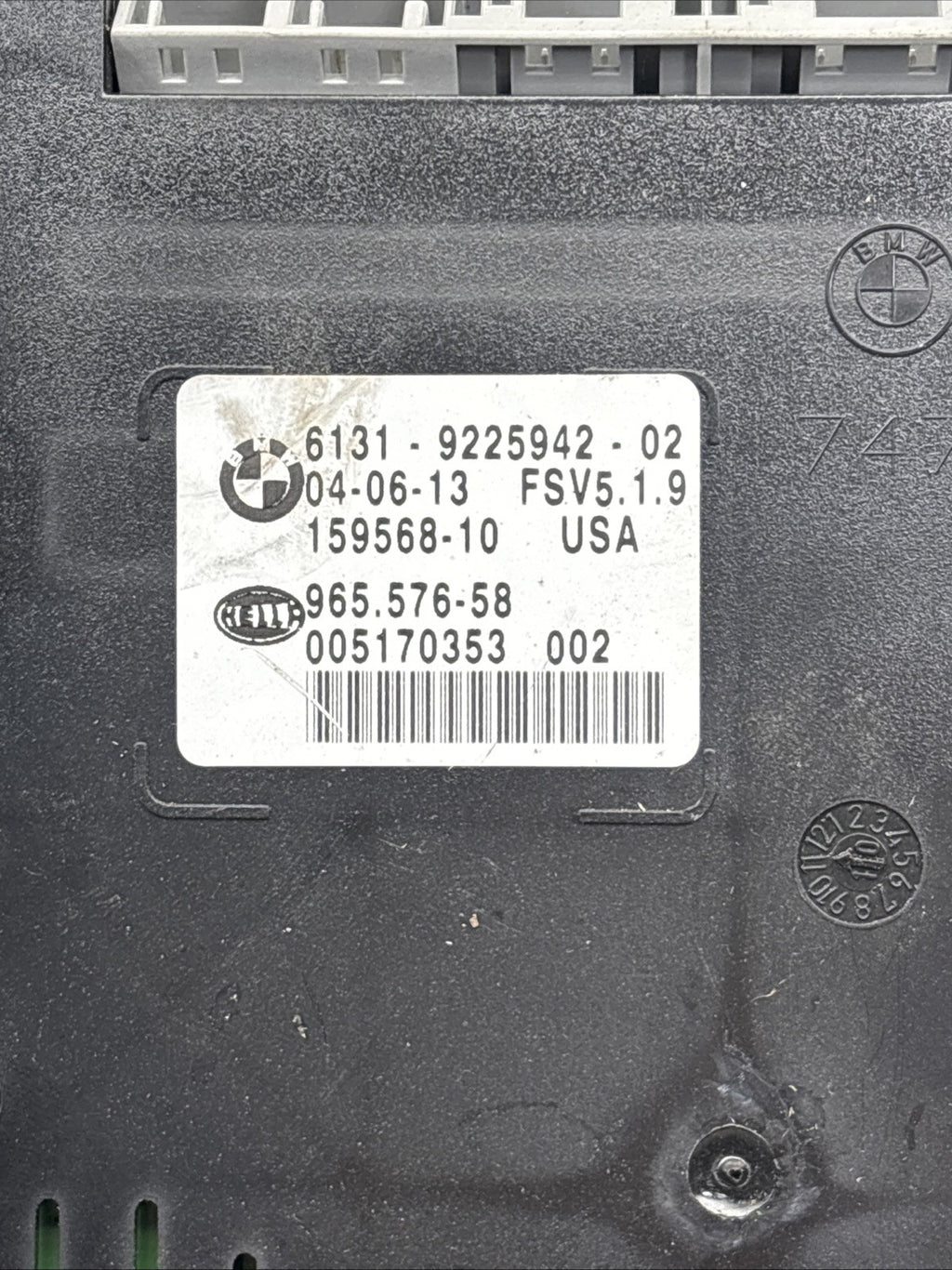 07-13 BMW E70 X5 FRONT OVERHEAD SWITCH UNIT ROOF DOME MAP LIGHT PANEL OEM 032224