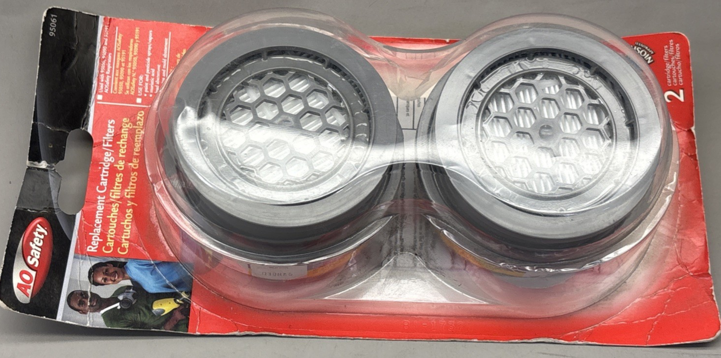 New AO SAFETY Replacement MASK RESPIRATOR CARTRIDGE FILTERS 95061 Multi Purpose