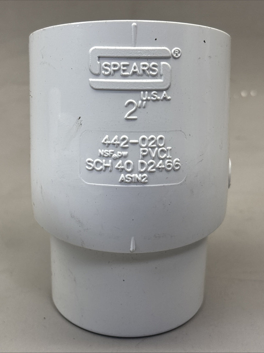 LOT of 9 - SPEARS 442-020 2" PVC 2"2-1/2" ST ELL SPIGXSOC S