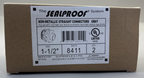 SEALPROOF SYSTEM 8411, 1-1/2" NON-METALLIC STRAIGHT CONNECTORS GRAY ( 2 PACK )