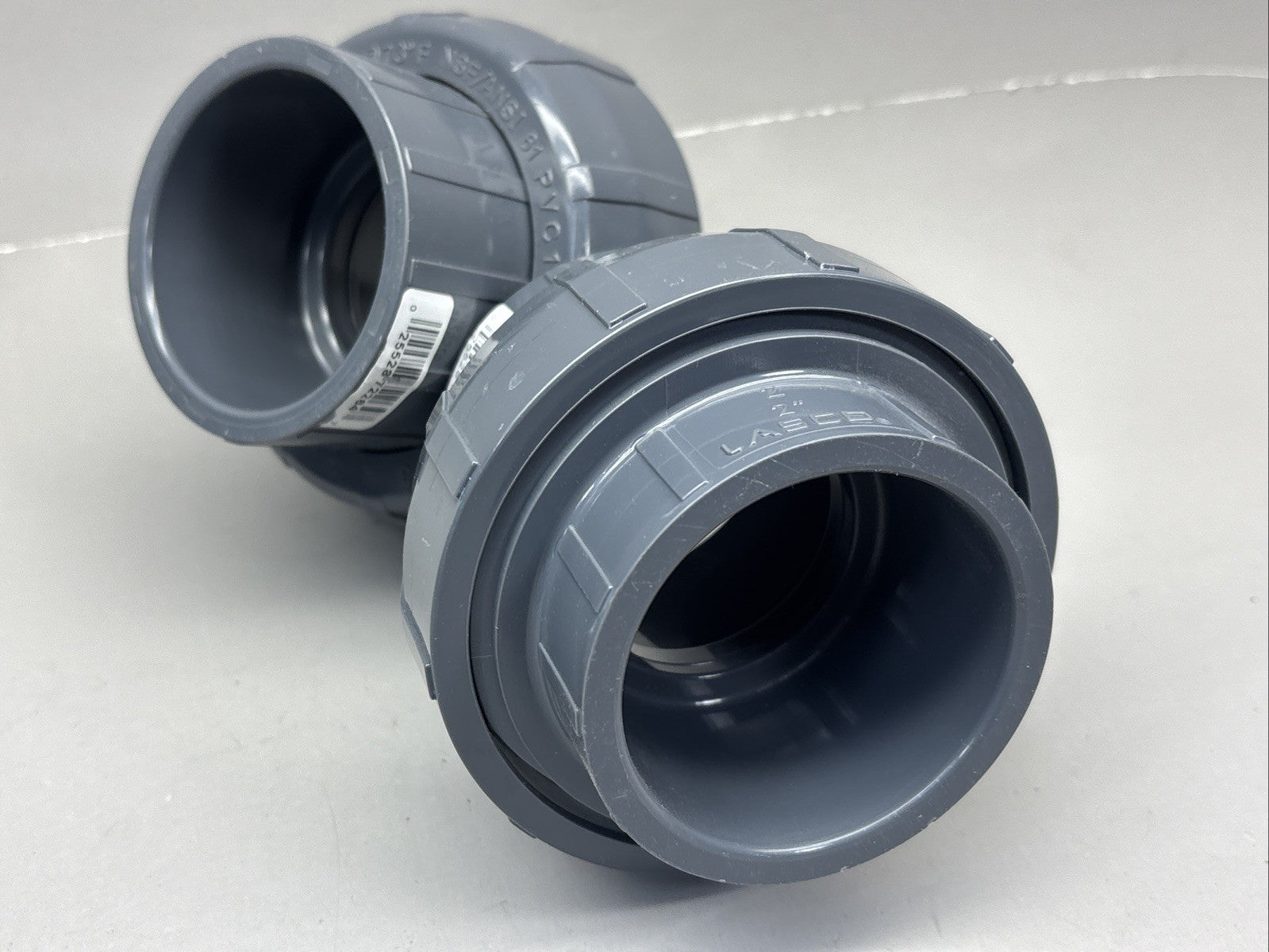 LOT of 2 Lasco 2" CPVC 2 Union PLT3 V227 O-Ring W.P.235PSI 73F NSF/ANSI-61 PVC 1