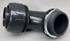 3 PACK Liquid Tight Connector 2" NPT Plastic 90 Degree Conduit Fitting Black