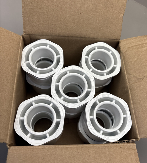 (10) SPEARS 437-249 2" x 1" PVC Schedule 40 Spigot x Socket Bushing Reducer USA