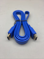6 pcs 5ft Blue Premium HDMI Cable V1.4 1080P HDTV 3D xBox PS5 TV High Speed