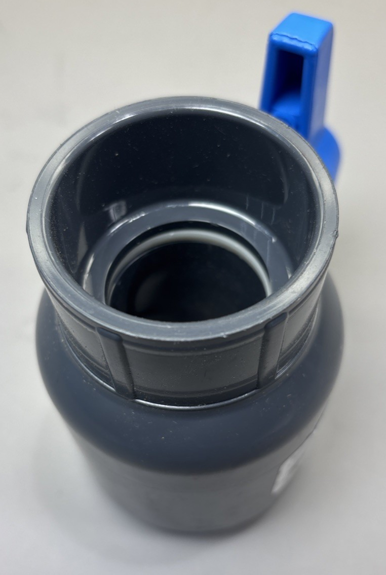 DRAINAGE SOLUTIONS Utility Socket Ball Valve 1-1/2" Grey/Blue 2622-015G