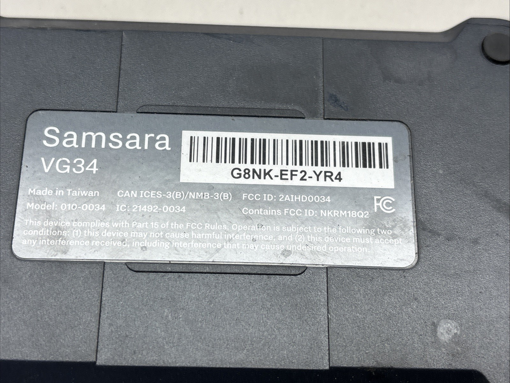 Samsara VG34 IoT Gateway With CM31 Camera and Cable 030-0018-02 - AS IS