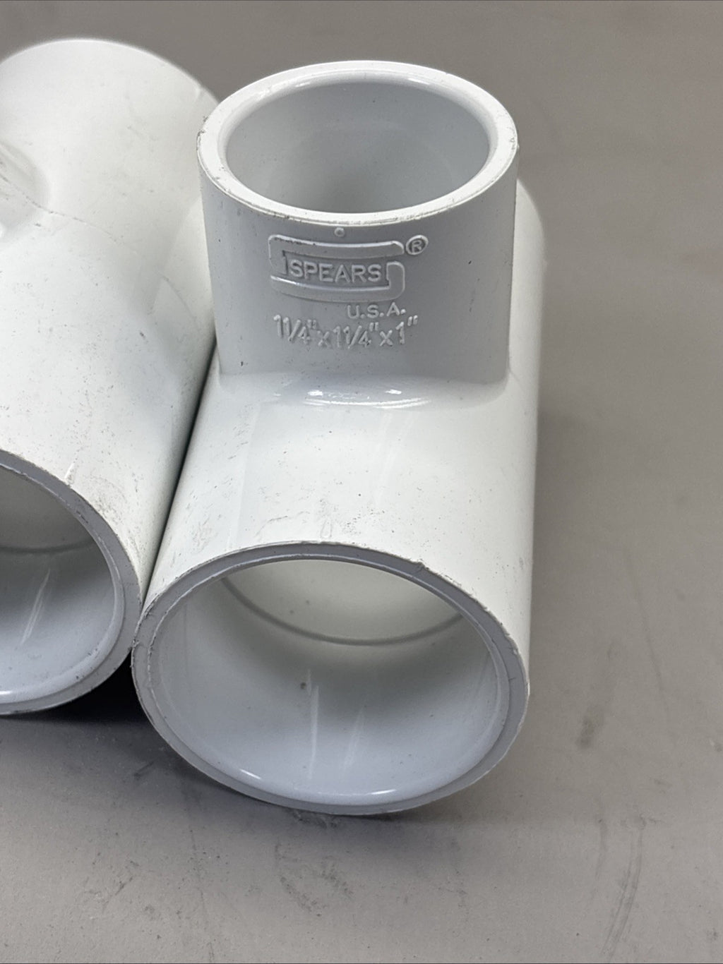 Set of 3 SPEARS 401-168 Reducing Tee 1-1/4 x 1-1/4 x 1 in Socket SCH 40/STD