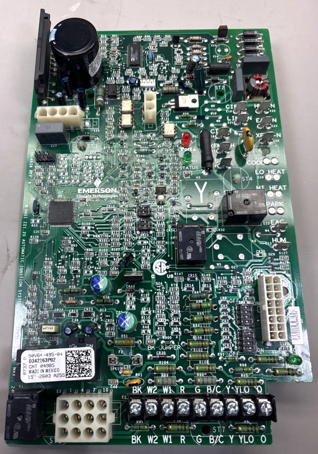 Emerson Control Board 50V64-495-04 D342263P02 157-2603