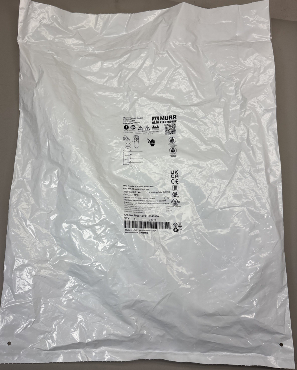 MURR ELEKTRONIK 7000-12221-2141000 / 7000122212141000 Cable / M12 Female - USA