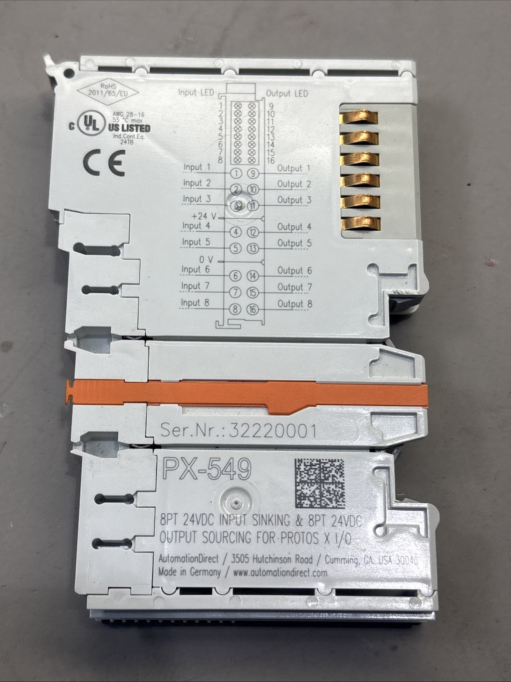 PX-549 Automation Direct Protos X Discrete Combo Module, 8-point, 24 VDC