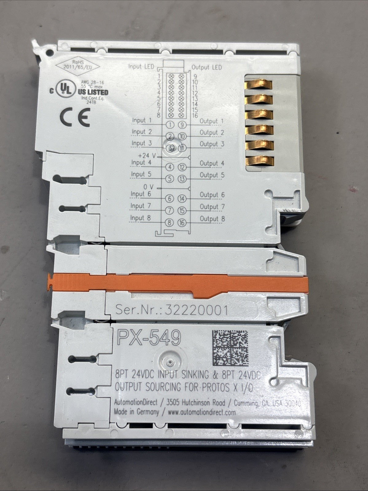 PX-549 Automation Direct Protos X Discrete Combo Module, 8-point, 24 VDC