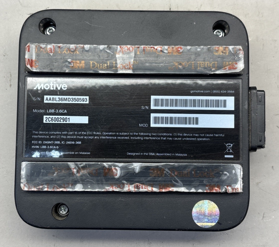 Motive LBB-3.6.4CA-U  Vehicle Gateway Used (Part Only)