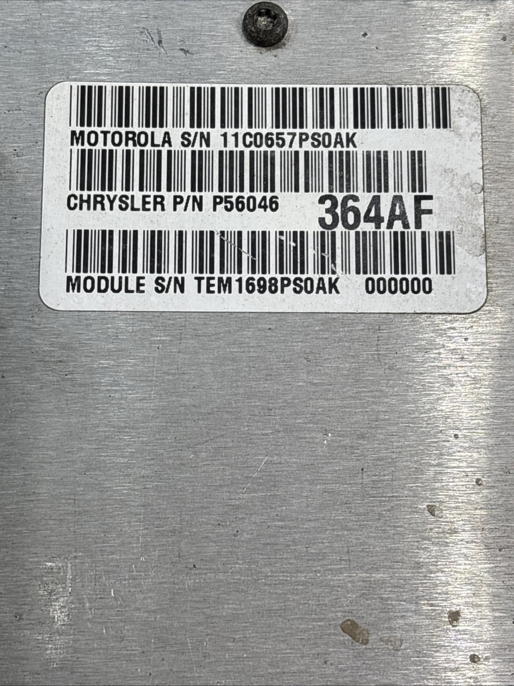 Engine ECM Electronic Control Module P56046 / 98 DODGE 1500 PICKUP