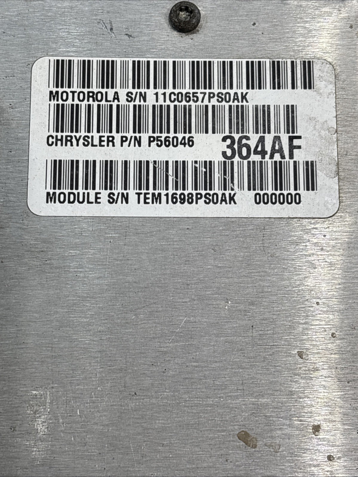 Engine ECM Electronic Control Module P56046 / 98 DODGE 1500 PICKUP