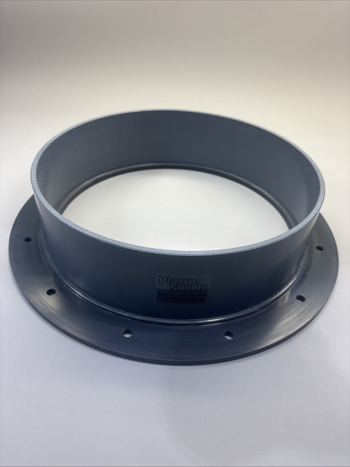 PLASTIC SUPPLY PVCF10 Flange,10" Duct Size 6UXT9