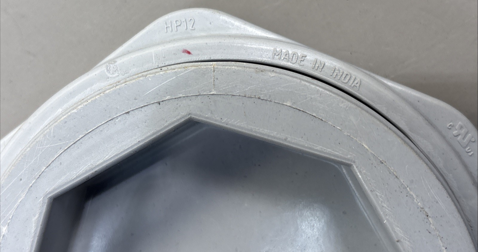 LOT of 5 - Hubbell-Wiegmann Hw-Fghp Hole Plug, Gray, Matte, HP 12
