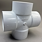 Lasco 3” Sch 40 D2466 PVC I, 4-Way  All Sides Slip Fitting