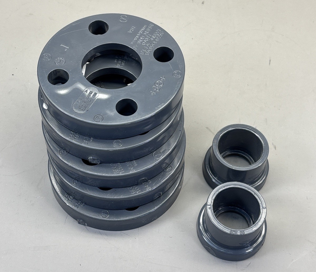 NEW Georg Fischer 1'' PVCI NSF-61 SCH 80 4 Bolt Flange