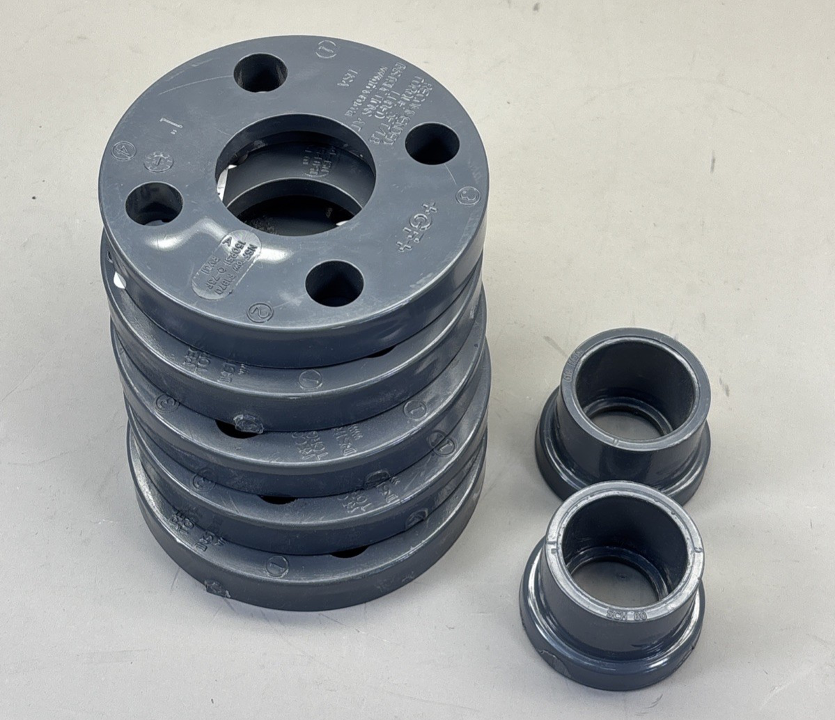 NEW Georg Fischer 1'' PVCI NSF-61 SCH 80 4 Bolt Flange