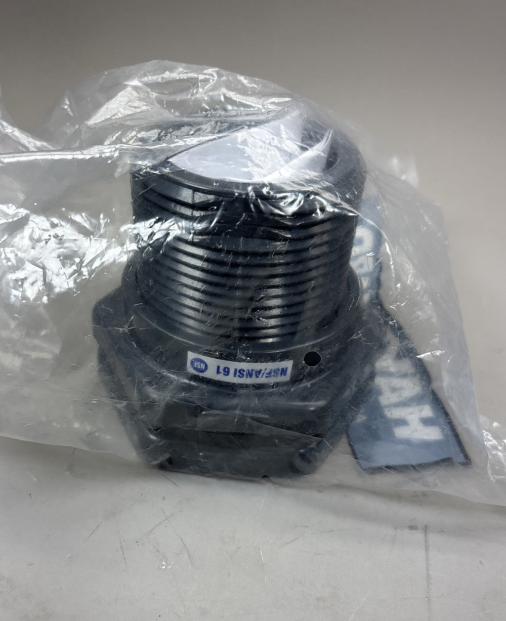 Hayward Flow Control BFA1020SES Bulkhead Tank Fitting, 2", Pvc/Epdm