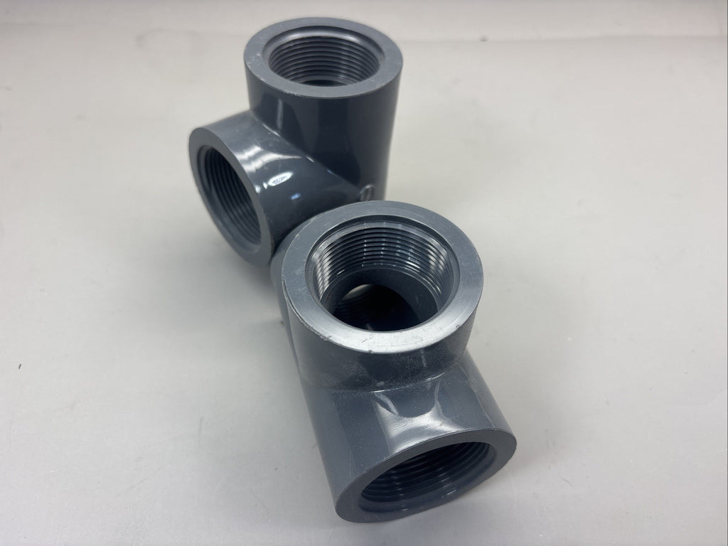 Lasco 805-015 SCH80 PVC TEE Pipe 1-1/2” FPT (Lot Of 2)
