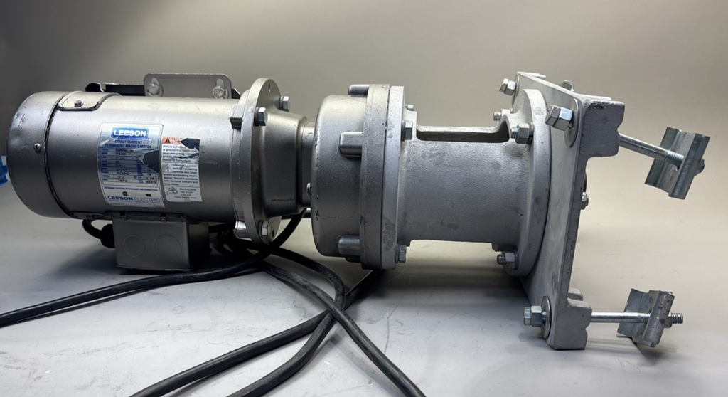 Leeson 098004.00 Electric Motor 90 Volt DC 1800 Rpm 1/3 Hp Grovhac VSW-1000 DC