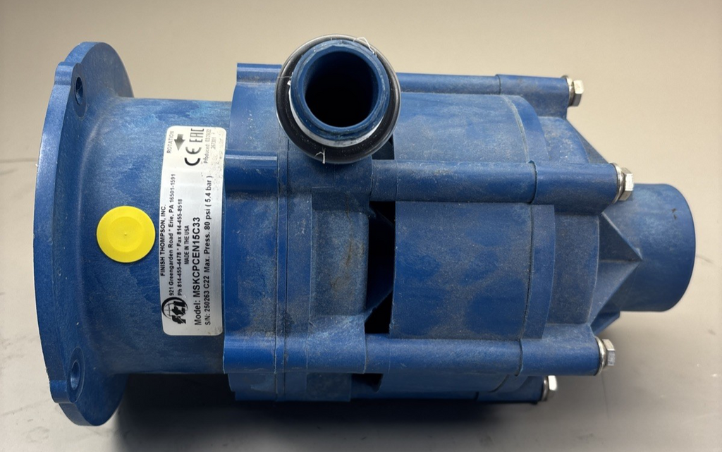 FINISH THOMPSON MSKC MULTI STAGE CENTRIFUGAL PUMP HEAD MSKCPCEN15C33