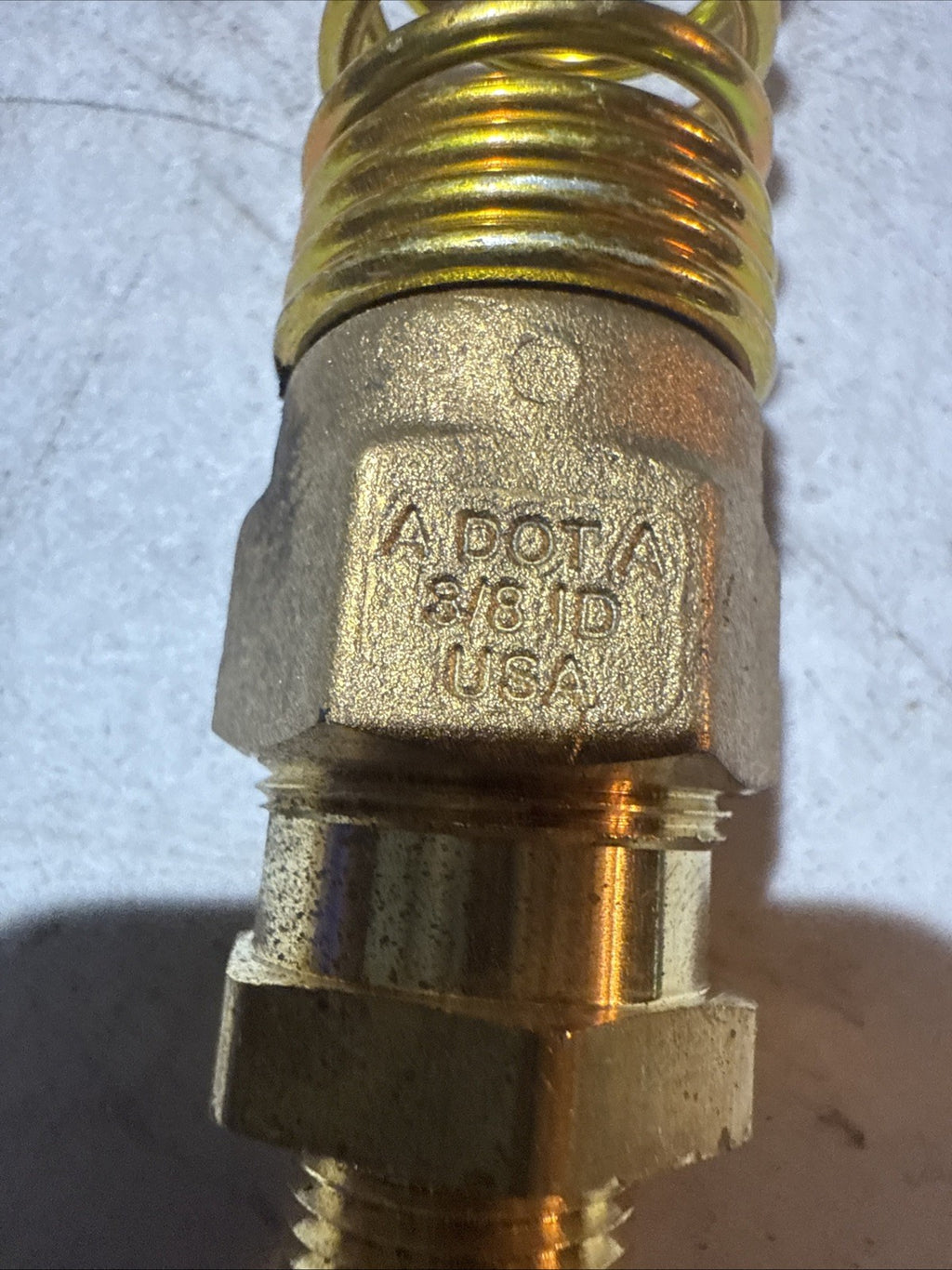 Brass DOT Air Brake Hose End Connector 3/8" x 3/8" Male NPT  2 PECK