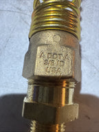 Brass DOT Air Brake Hose End Connector 3/8" x 3/8" Male NPT  2 PECK