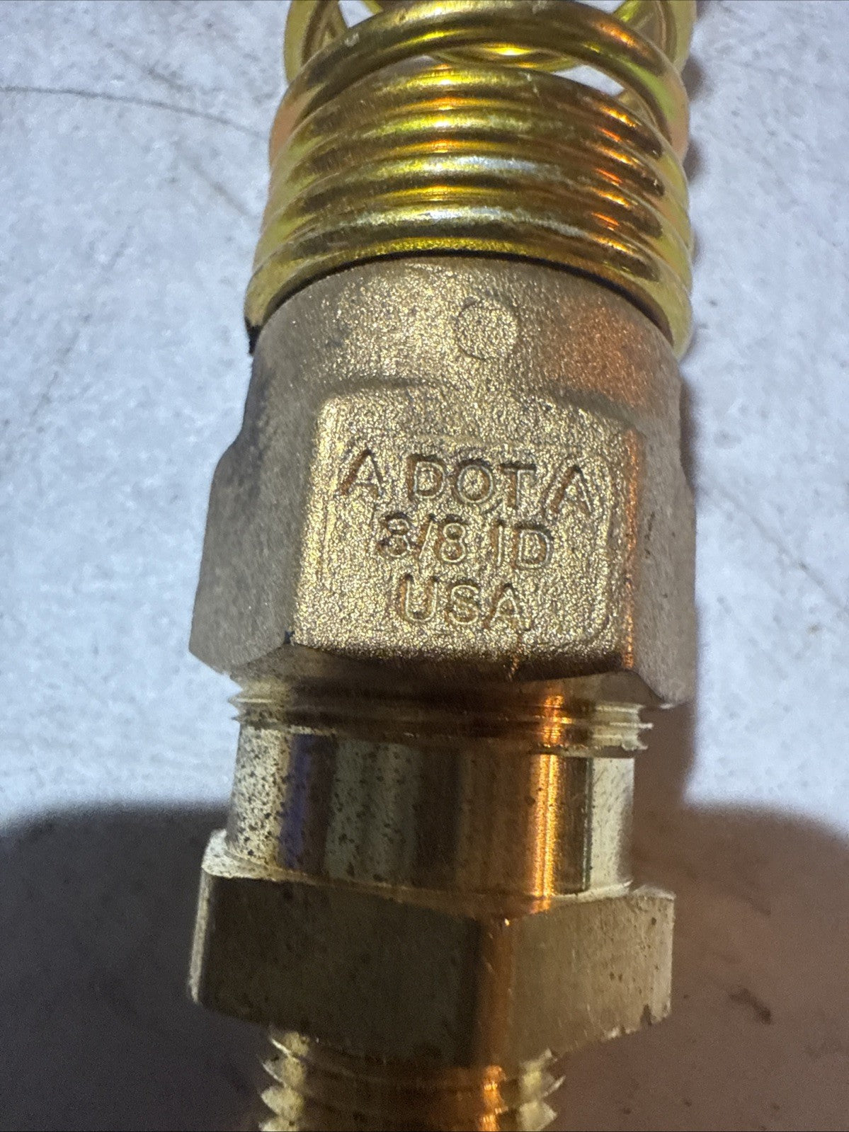 Brass DOT Air Brake Hose End Connector 3/8" x 3/8" Male NPT  2 PECK
