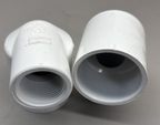 Lot of 2 Spears 1-1/2"x 1" SP x Slip 90° Degree Elbow Schedule 40 PVC D2466