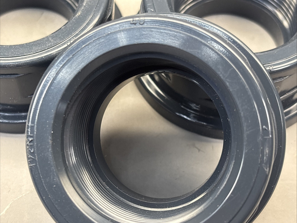 Lot of 8 PVC Female Threaded Union Nut Adapter 1-1/2” NTP, 40