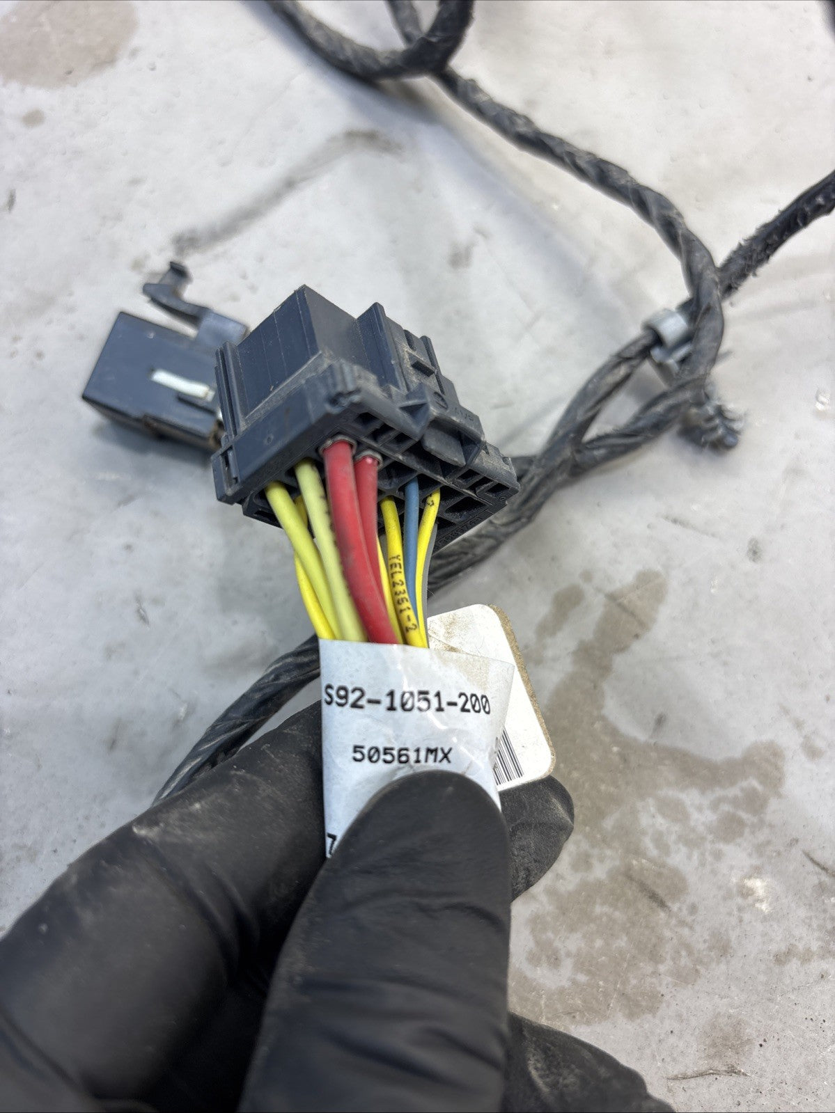 Paccar Kenworth Passenger RH Door Wiring Harness S92-1051-200 T680