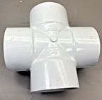 Lasco 3” Sch 40 D2466 PVC I, 4-Way  All Sides Slip Fitting