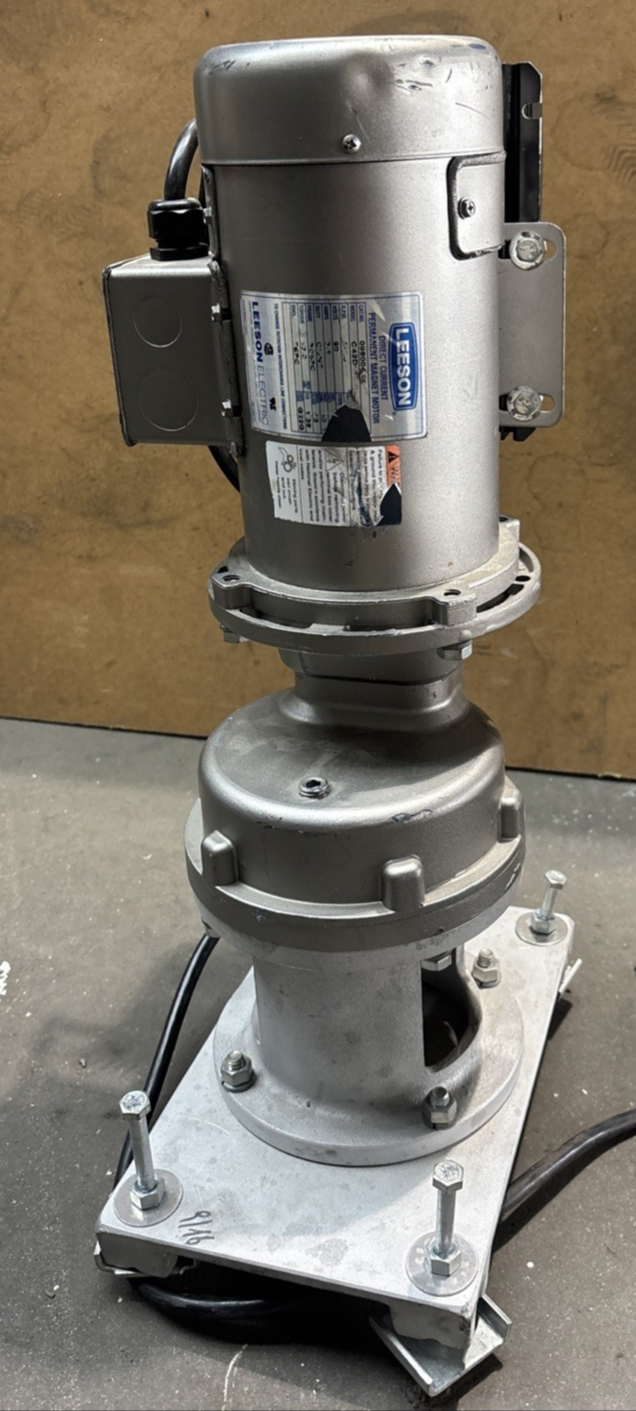 Leeson 098004.00 Electric Motor 90 Volt DC 1800 Rpm 1/3 Hp Grovhac VSW-1000 DC