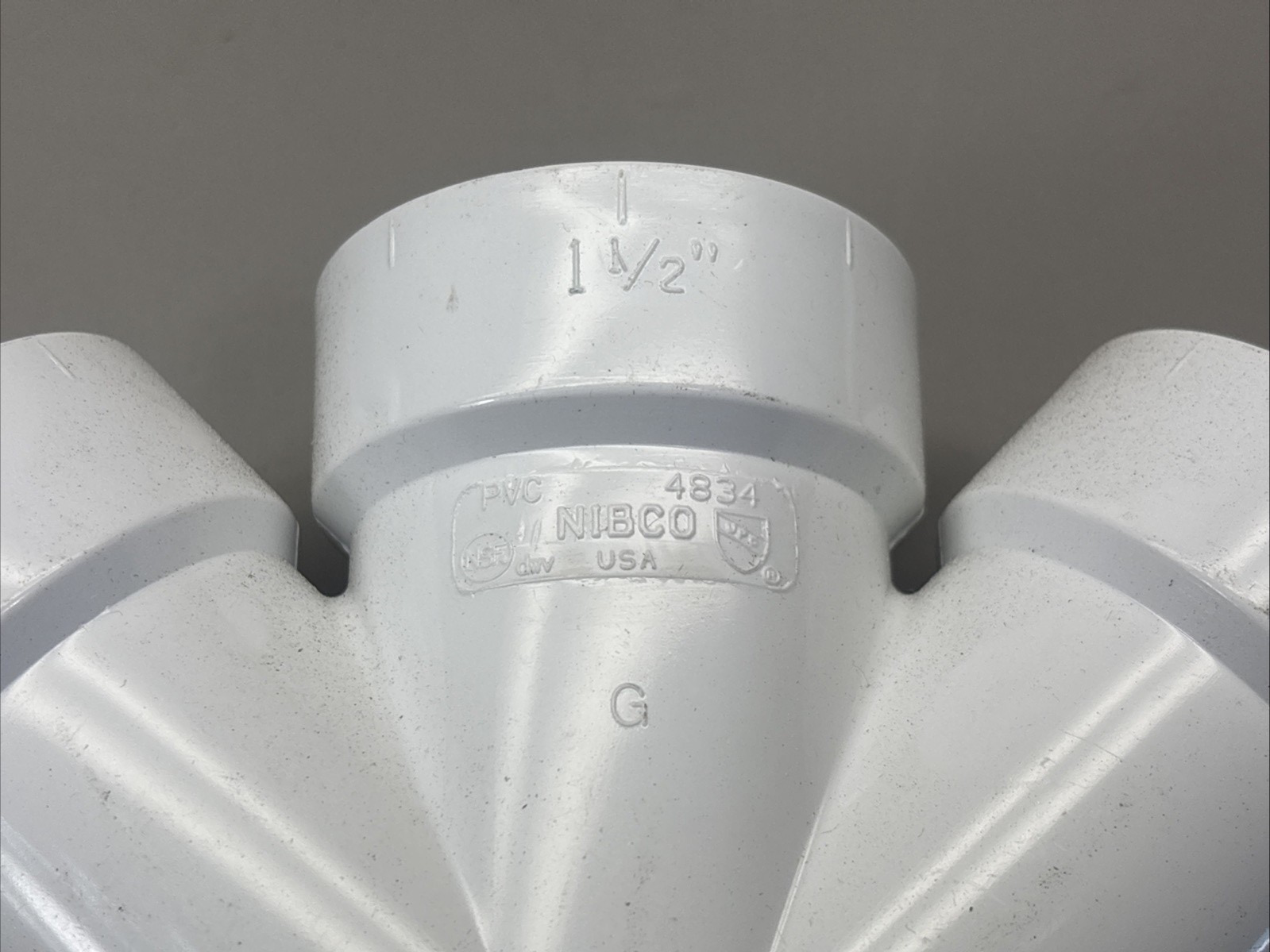 Nibco 4834 Sch 40 PVC/DWV 2” X 1-1/2” Double Wye Lot Of 2