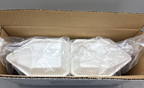 Pour Boat Weigh Dishes, medium, 3.3" (83mm) x 5.2" x 1" white, qty=500