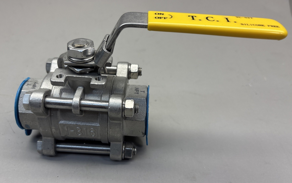 1 NEW TCI TC-03T 1½” 316 SOCKETWELD FULL PORT BALL VALVE NNB ***MAKE OFFER***