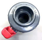 New Spears 2422-015G Single Entry Ball Valve, 1-1/2", Socket End Style, PVC
