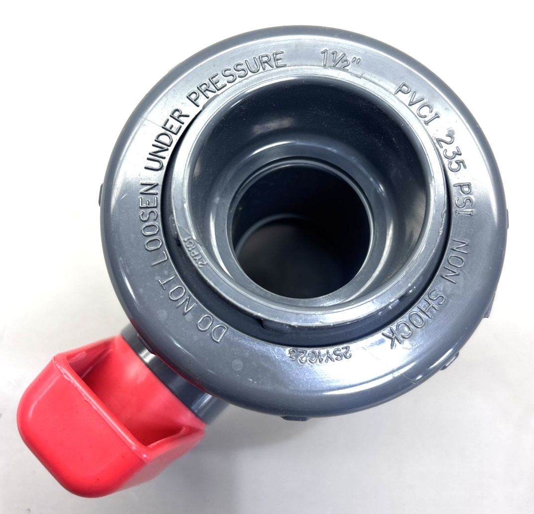 New Spears 2422-015G Single Entry Ball Valve, 1-1/2", Socket End Style, PVC