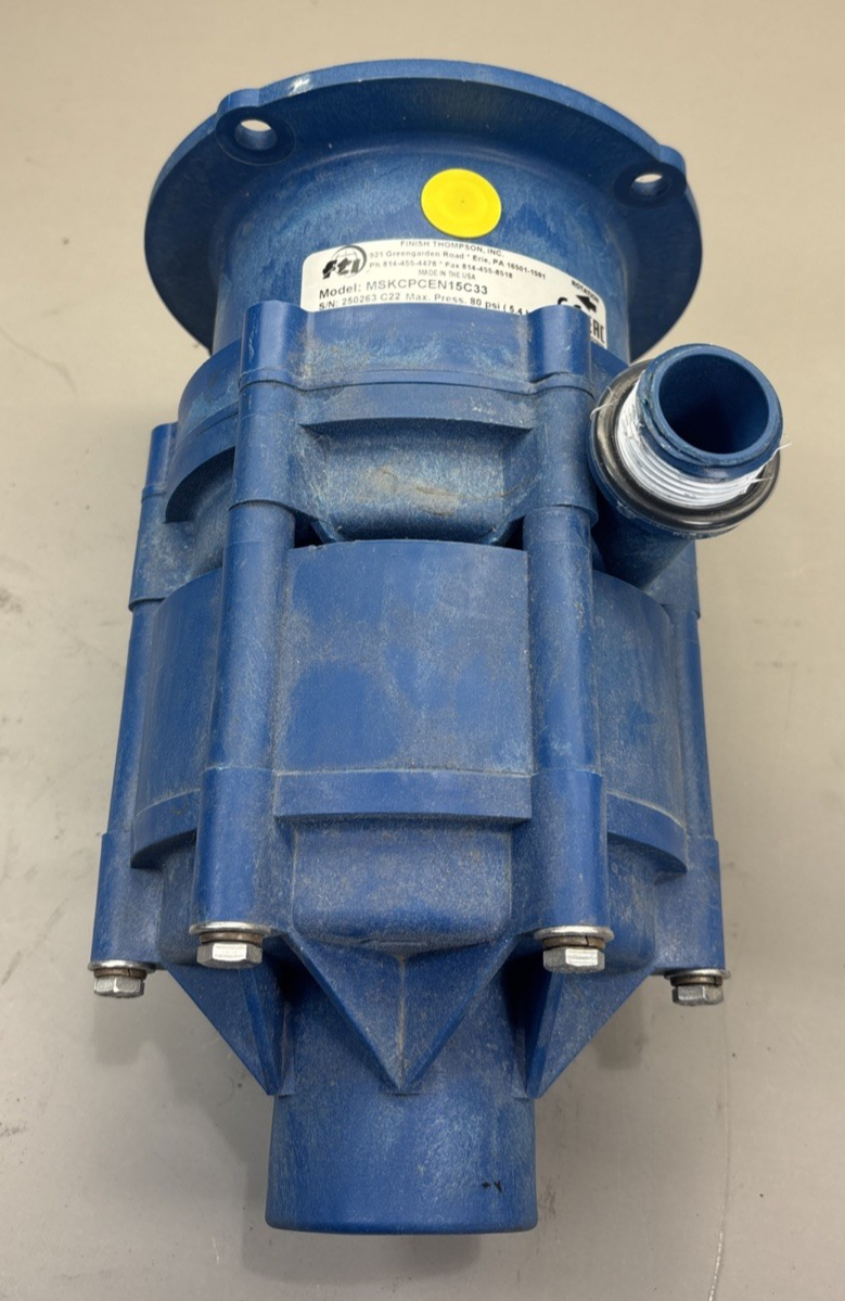 FINISH THOMPSON MSKC MULTI STAGE CENTRIFUGAL PUMP HEAD MSKCPCEN15C33