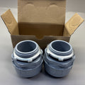 SEALPROOF SYSTEM 8411, 1-1/2" NON-METALLIC STRAIGHT CONNECTORS GRAY ( 2 PACK )