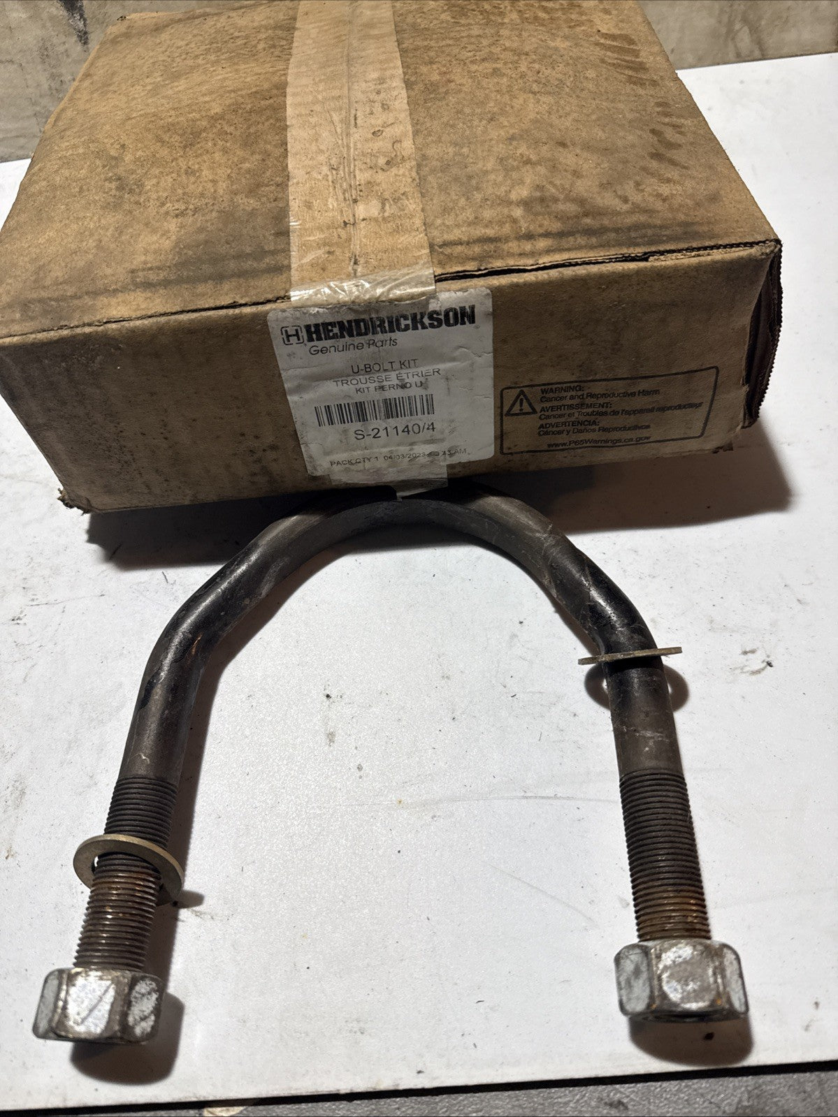 Hendrickson S-21140/4 Air Suspension Axle U Bolt