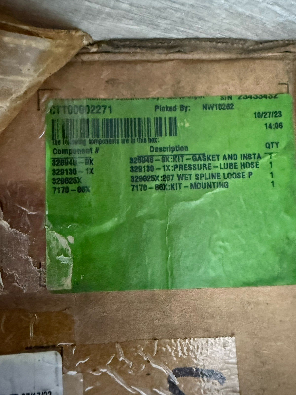 Chelsea PTO Assembly P/N: 267XGFJW-M5XK or 267XGFJWM5XK Ctt00002271