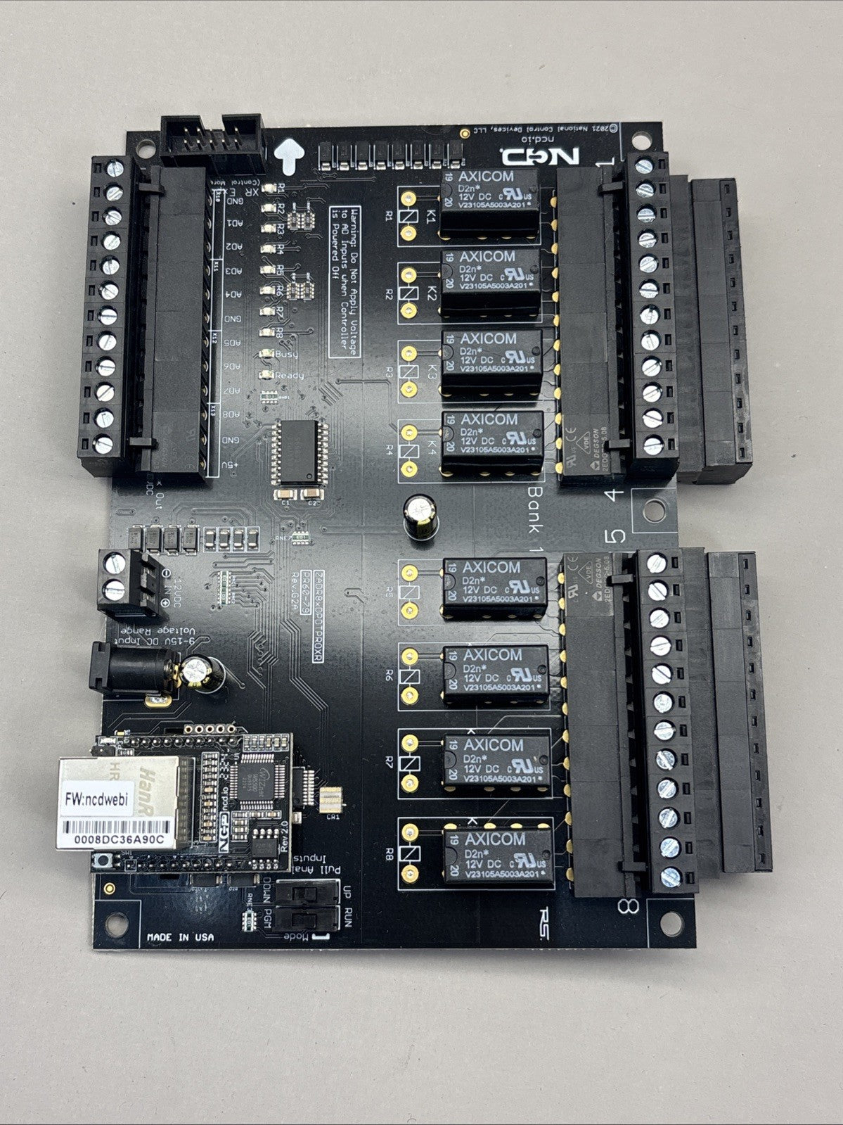 NEW NCD Industrial Relay Controller 8-Channel DPDT + 8-Channel ADC 5-Amp