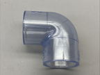 LOT of 6 Spears 406-010 1" PVC 90 ELBOW SOCKET SCH40 Clear